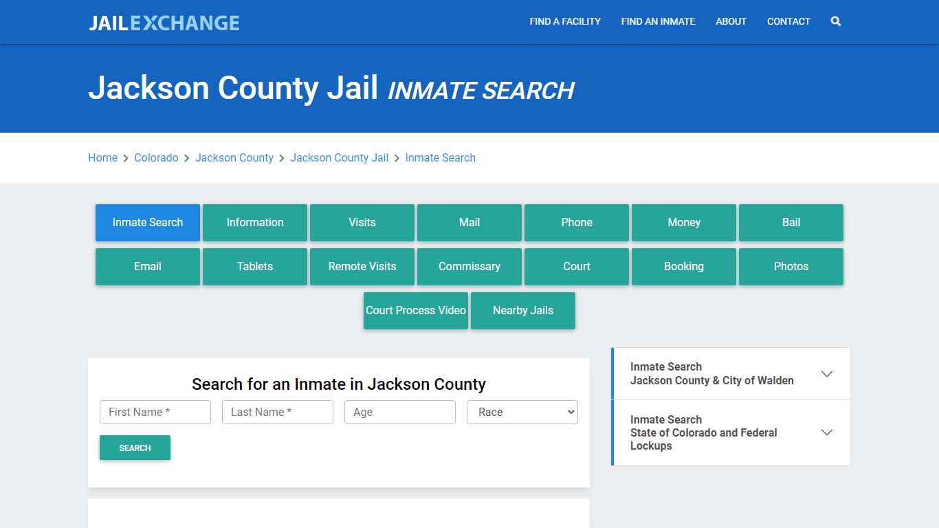 Jackson County Jail, CO Inmate Search: Roster & Mugshots